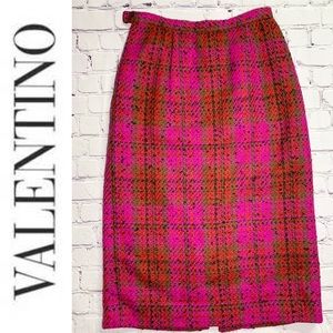 Vintage Wool Tweed Valentino Skirt